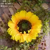 Fabricante de Cabezas de Flores de Girasol Artificiales para Bodas, Ramilletes Decorativos de Mano, Pared de Flores, Pared de Plantas, Manualidades con Flores Artificiales