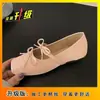 Zapatos de Salón Azules Suaves 2025 con Lazo, Estilo de Noche, Zapatos de Mujer que Aumentan la Altura, Zapatos Mary Jane Retro Franceses, Zapatos de Ballet