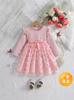 Comercio Exterior Hecho a Medida Vestido de Encaje con Flores de Manga Larga Estilo Coreano para Niñas Otoño e Invierno Vestido Falda para Niños Otoño e Invierno 2026