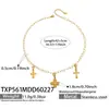 Misterio y Elegancia: Collar y Pulsera con Colgante de Cruz Sol Corazón Estilo Retro Lujo Ligero Juego de Joyería Versátil de Acero Inoxidable