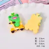 Bicicleta de Dibujos Animados Animal Pequeño Gadgets de Resina Oso y Conejo Pasador Cuerda para el Cabello Decoración Pegamento de Crema Material para DIY