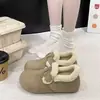 Zapatos de Algodón Birken Retro Plus de Terciopelo Aumentan Altura 3 cm Otoño/Invierno Comercio Exterior Transfronterizo Suela Plana Para Usar por Encima de Otra Ropa Versátiles Suela Gruesa Zapatos Peludos
