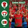 Jerseys Personalizados de Manga Corta Transfronterizos del Equipo de Portugal y Camisetas Conmemorativas para Aficionados para los Eventos de Fútbol de la Copa del Mundo, Basados en Sus Diseños