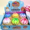 Bestseller internacional Halloween geleia de fruta squishy, brinquedo antiestresse de recuperação lenta, bolsa com conta pop squishy e rosto sorridente com glitter