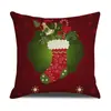 Fronha de Almofada de Rena de Natal Fofa Criativa Amiga da Pele Casa Decoração de Quarto Encosto Encosto de Carro