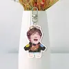 Xu Liang - Llavero acrílico de doble cara con respaldo blanco, colgante para bolsa de fan, colgante para mochila, mercancía de celebridad, diseños personalizados disponibles