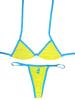 Bikini de verano con estampado de bandera para mujer, nuevo, sexy, ajustado, con cordones, de comercio exterior europeo y americano, de Independent Station