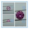 Wuzhou Zircônia AAA Redonda Colorida Pedra Sintética Pedra Solta Zircônia Cúbica Diamante Colorido Pedra para Acessório de Joia