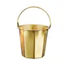 Cubo Pequeño Octagonal para Hielo de Acero Inoxidable 304 KTV Servidor de Cubitos de Hielo Brochetas Cubo para Pollo Frito Cerveza Champán Cubo para Snacks al Aire Libre