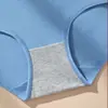 Ropa interior para mujer talla grande transfronteriza con etiqueta de lavado en inglés, Bragas de algodón 100% de cintura alta, Venta al por mayor de estilo europeo y americano popular