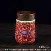 Caneca de Cerâmica Esmaltada Jingdezhen com Tampa, Copo Térmico Portátil para Preparo de Chá Montado no Carro, Presente com Alto Valor Estético