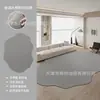 Alfombra de Piso Imitación Sisal de Forma Irregular Simple para Uso Doméstico, Mesa de Café de Sala de Estar, Alfombra Completa Círculo de Piña, Anti-Arañazos de Gato, Alfombra Resistente al Desgaste, En Stock