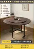 Mesa Plegable Mesa de Comedor Redonda para el Hogar Mesa de Comedor para Apartamento Pequeño Mesa Redonda Grande Desmontable Simple para Alquiler Restaurante