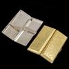 Pitillera Fina de Doble Pistola 14 Piezas Patrón de Hierba Tang Extra Larga Hombres y Mujeres Cigarrillo Fino Portátil Metal Compacto Clip para Cigarrillos Caja de Almacenamiento