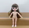 Cuerpo de muñeca de 17 cm 8 puntos BJD niña juguete 16 cm muñeca desnuda cambio multiestilo 6 pulgadas barbene venta al por mayor
