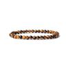 Pulsera de Cuentas de Ágata Natural de 4 mm Pulsera para Mujer Ojo de Tigre Piedra Volcánica Negra Esmerilada Pulsera Elástica