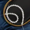 Perlas de Agujero Grande de 9-10 mm de Agua Dulce Natural Sin Agujero Forma de Papa para Cadena DIY de unos 36 cm de Largo, unas 42 Piezas