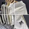Pantalones Cortos Finos de Verano para Hombre, Pantalones Jogger Versátiles, Corte Ajustado Estilo Coreano, Elegantes Pantalones Casuales Ajustados, Pantalones Deportivos de Raya
