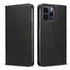 Adequado para Capa de Celular iPhone 17 Pro Max, Capa de Couro Apple 18 Duo, Capa Protetora com Tampa Magnética Padrão de Pele de Bezerro