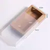 Caja de Regalo Estilo Cajón con Patrón Exquisito, Caja de Papel Kraft para Regalos Navideños, Etiquetas de Cera para Velas Aromáticas DIY, Caja para Pasteles de Luna