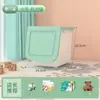 Caja de Almacenamiento con Apertura Frontal para Snacks Infantiles, Caja Organizadora con Tapa abatible, Caja de Almacenamiento Gruesa de Plástico para Artículos Varios, Almacenamiento de Caja de Juguetes