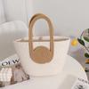 Bolsa de tecido nova personalizada, bolsa simples de alta qualidade, bolsa de palha, bolsa diagonal de corda de algodão para férias na Tailândia