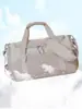 Bolsa de Viaje de Gran Capacidad, Ligera para Viajes Cortos, Bolso de Equipaje Portátil, Compartimento Independiente para Zapatos, Bolsa para Abordar y Yoga