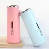 Taza Ness de moda bonita de alto valor publicitario taza de regalo portátil para empujar y drenar vaso de vidrio de doble capa vaso de plástico