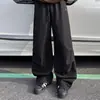 Calça casual masculina versátil de secagem rápida, estilo novo 2026, corte solto, moderna, para uso em qualquer ocasião, fina, perna larga, comprimento total, para o verão