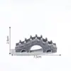 Puente de piedra creativo de paisaje en miniatura, serie de puentes de madera vintage, accesorios decorativos DIY para paisajismo de jardines, adornos en miniatura