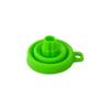 Embudo de silicona telescópico mini, portátil, plegable, para aceite, suministros creativos de cocina, filtro dividido para líquido, embudo redondo