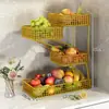 Prato de frutas Sala de estar Mesa de centro Multicamadas Luz Luxo Cesta de frutas de alta qualidade Doces Frutas secas Prateleira de armazenamento de lanches
