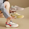 Zapatillas Casuales Versátiles para Mujer de Malla Dopamina Estilo Japonés Suela Gruesa Zapatos para Correr