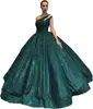 Vestido de Noche Lujoso con Lentejuelas y Dobladillo Amplio, Vestido Largo que Favorece la Figura, Adecuado para Banquetes en Almacenes en el Extranjero, Actuaciones en Escenario y Desfiles de Moda, Vestido Largo Abullonado
