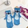 Comercio Exterior Exportación Japonesas Lindas Modernas Dibujos Animados Anime Gato Mary Rama de Flores Ratón Stitch Calcetines Cortos Rectos para Mujeres Adultas