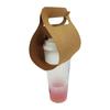Portavasos Desechable de Papel Kraft Portátil para Café, Leche, Té, Portavasos de Arco, Creativo, Embalaje para Vasos de Plástico, Portavasos
