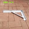 6E3X escuadra de ángulo soporte de estante ángulo de acero trípode soporte de pared soporte tubería de gas fija galvanizado