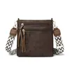 Bolso de Hombro Retro Estampado de Nicho para Mujer Transfronterizo, Bolso Tote de Gran Capacidad para Viajes, Nuevo Bolso de Hombro de Moda