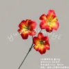 Ramo de flores artificiales de lirio de día de 3 cabezas para decoración de escenas de boda, materiales para manualidades, flores artificiales para arreglos decorativos, venta al por mayor