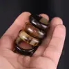 Anillo de cuerno estilo Tíbet, anillo de cuerno de yak, anillo pequeño, accesorio para manualidades DIY, anillo de cuentas budistas tejido, accesorio para manualidades