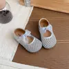 Sandalias de Princesa para Niñas 2026 Nuevos Zapatos de Verano para Niños Zapatos de Cuero Blancos para Niñas Sandalias de Playa