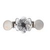 Transfronteiriço para a Europa e os Estados Unidos broche vintage corta-vento lenço de seda fivela feminina anti-luz conexão de gola fivela de suéter