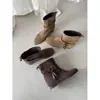 Nuevas botas Martin de verano para mujer, que aumentan la altura, con suela gruesa, adecuadas para combinar con faldas, botines Boken, botas apiladas, Maillard