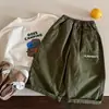 Pantalones Cargo de Algodón Estilo Pequeño Caballero para Niños Pequeños, Estilo Japonés de Moda de Pierna Ancha Casuales para el Regreso a Clases, Nueva Colección Primavera y Otoño 2026