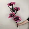Venda Direta de Fábrica Estilo Europeu Peônia Única Brilhante Floral de Chão para Hall de Hotel Decoração de Interior Residencial