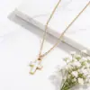 El Nuevo Collar de Cruz de Moda Más Vendido de Amazon Diseño de Nicho Pulsera Simple Collar Colgante de Llave