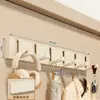 Perchero de pared estilo crema personalizado, no requiere taladro, para entrada de dormitorio y pasillo