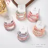 3 Cuerdas para el Cabello con Paquete de Tarjetas, Gomas para el Cabello Plegadas de Alta Elasticidad Intestino Delgado, Cuerdas para el Cabello de Dos Colores, Accesorios para el Cabello con Código de Barras, Gomas Elásticas Altas para Cola de Caballo
