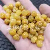 Xinjiang Hotan Hilo de Oro Calabaza de Jade Cuentas de Jade Sueltas Jengibre Cuarzo Roca Jade Melón de Bendición Pulsera Collar Joyería Cuentas