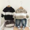 Conjunto Elegante de Polo para Niños Primavera y Otoño, Nuevo Conjunto Casual de Sudadera de Dos Piezas de Moda para Niños Pequeños y Niños Pequeños